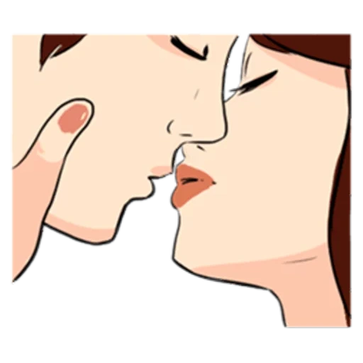 kiss, diagram, berciuman, pola ciuman