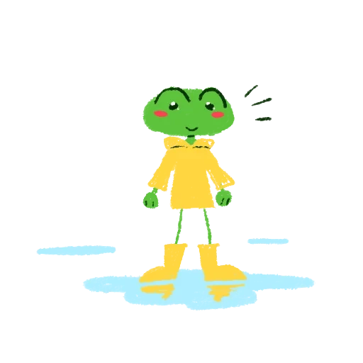 katak, kodok hijau, katak hijau, katak adalah karakter, stiker persahabatan dengan katak