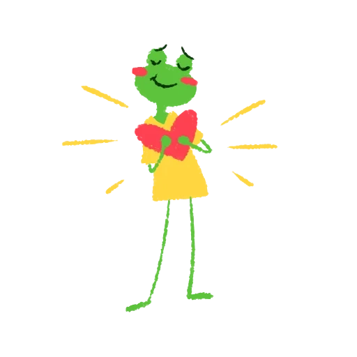 frog, frog character, cheerful frog, little frog, dancing frog