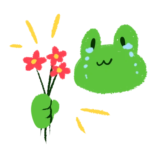 frogs are cute, kawai frog, lovely frog, domestic plant, cute frog pattern