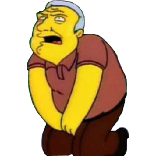 the male, the simpsons, kent brockman