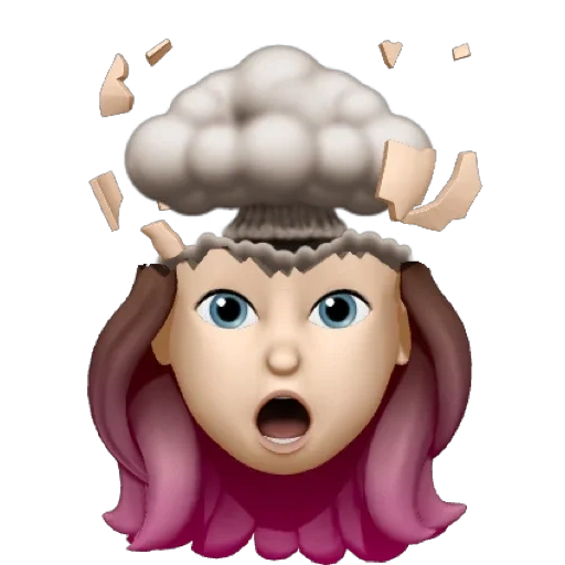 child, psychology, psychology of money, emoji brain explosion, animoji girl brain explosion