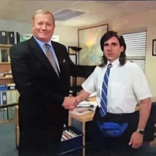 histoire vraie, wen tu viens, memm office hreation, série télévisée office hummor handshake, série de bureaux michael scott handopulation