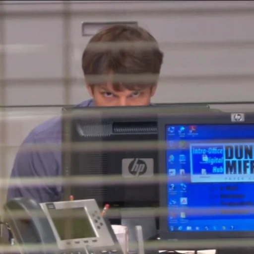 people, ryan wilson, dwight schrute, jim and dwight, dunder mifflin screen saver