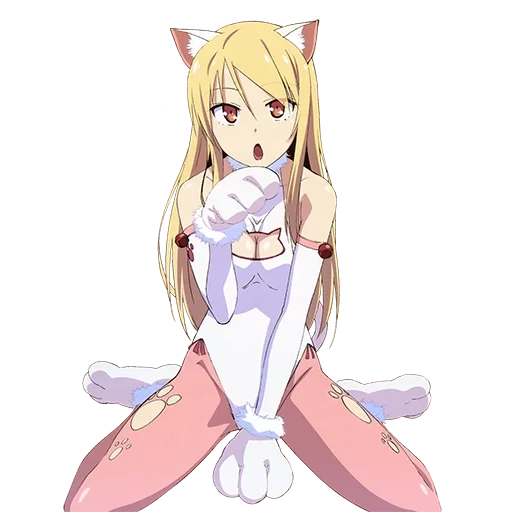 masironeco, anime de primrose cat, costume rose pour chat primrose