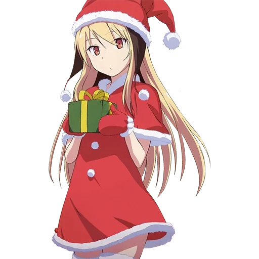 anime de navidad, anime de año nuevo, tyanka de la ropa de año nuevo, personajes de anime de año nuevo, año nuevo anime koshechka sakuraso