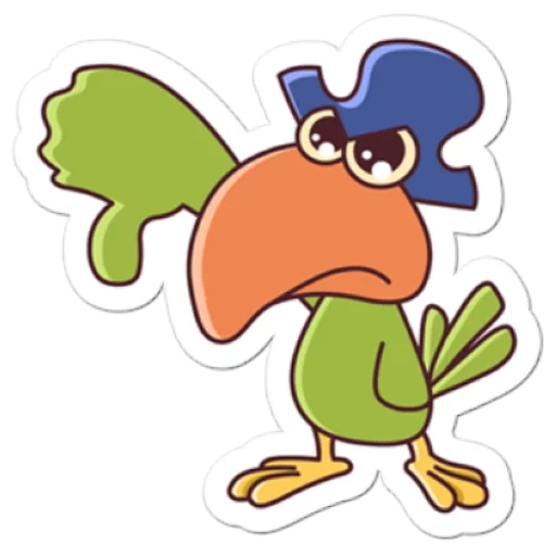 loro pirata, loro pirata, vector pirata pirata, cloud de loros divertido, loro verde de la caricatura