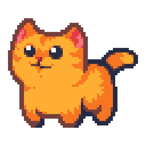 pixel cat, pixel cat, pixel cat, pixel cat, tiga piksel kucing
