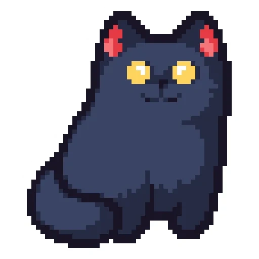 pixel cat, pixel cats, pixel cat, pixel gray cat, the pixel cat is small