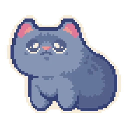 pixel cat, pixel cats, pixel cat, cat 16 16 pixels, the pixel cat is small