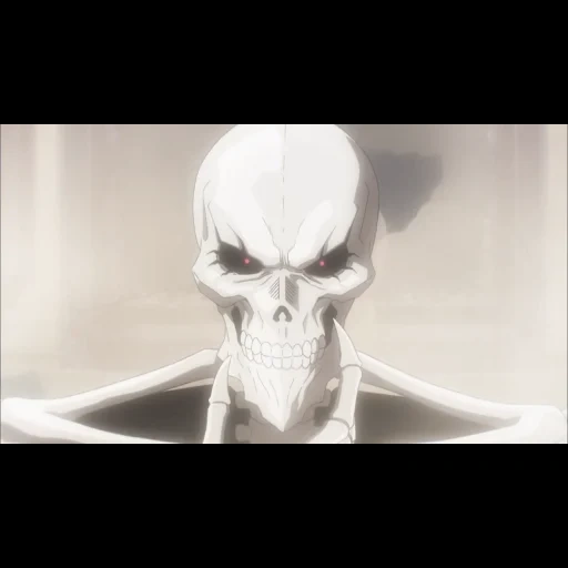 banho overlord, esqueleto overlord, lesmas overlord, trio diabólico com capuz, esqueleto de anime overlord