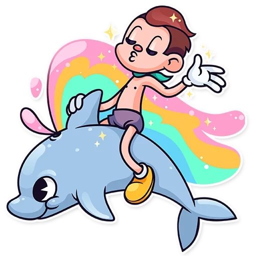 мистер сейлор е, дельфин мультяшный, мальчик дельфин мульт, дельфин рисунок детей