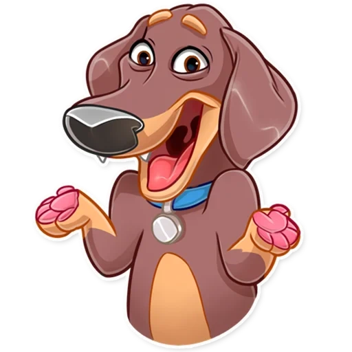 cachorro, reggie, caricatura de perro salchicha, la vida secreta de la mascota watsap