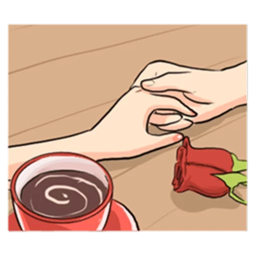 кружка, троянди, coffee cup, чашка кофе, иллюстрация