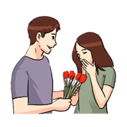 blumen, junge frau, beziehungen, ein paar leute, verführung wikihow