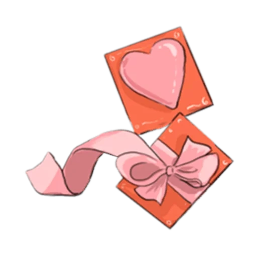 hadiah, busur merah muda, hadiah busur, pembungkus kado, vektor hadiah pernikahan