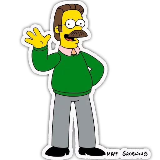 the simpsons, a hero of the simpsons, simpson flanders, the flanders simpsons, flanders a neighbor of the simpsons