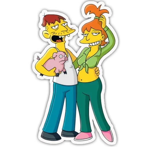 the simpsons, a hero of the simpsons, cletus simpsons, the simpsons of brandina sparkler