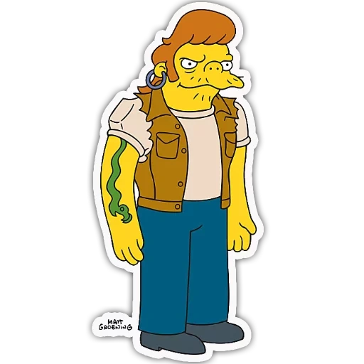the simpsons, the simpsons morse heroes, simpson character, simpson serpent gerberd, homer the simpsons