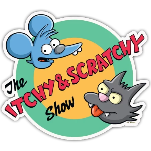 itchy, i simpson, itchy and scratchy, spettacolo del solletico, simpson family squirt show