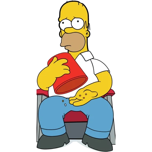 homer, the simpsons, homer simpson, homer simpson thinks, simpson family characters