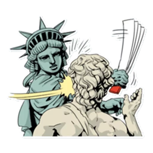 patung liberty, patung liberty r34, seni patung liberty, anime patung liberty