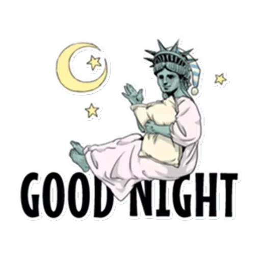 darkness, good night, statue of liberty, good night my love