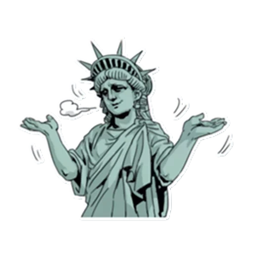 la estatua de la libertad, símbolo de la estatua de la libertad, estatua de libertad de américa, estatua de libertad de nueva york, homeland mother statue of freedom caricature