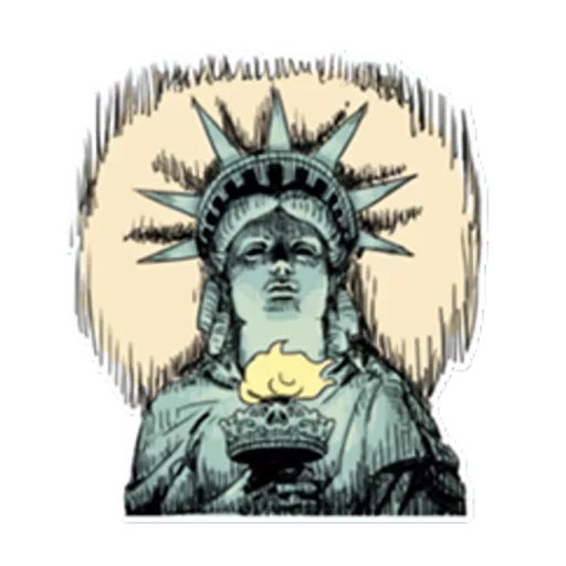 statue of liberty, statue of liberty art, sketch of the statue of liberty, the crying statue of liberty, statue of liberty head vector