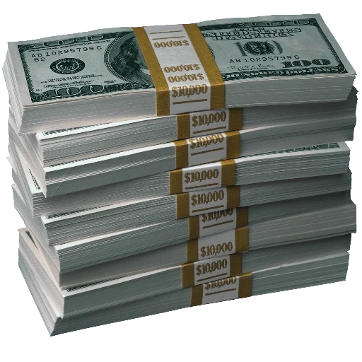 money, backs of money, money stack, a pack of dollars, pack of bills 2d