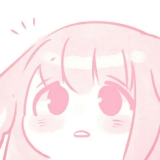 animação é fofa, animação suave rosa, ícone de anime rosa, kawaii anime girl, padrão de anime bonito