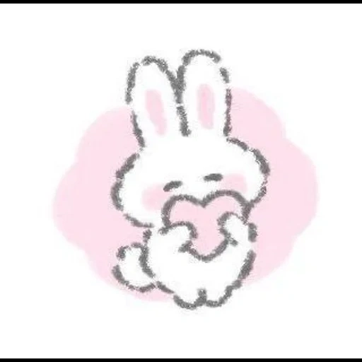 little rabbit, little rabbit, hi rabbit, rabbit sticker