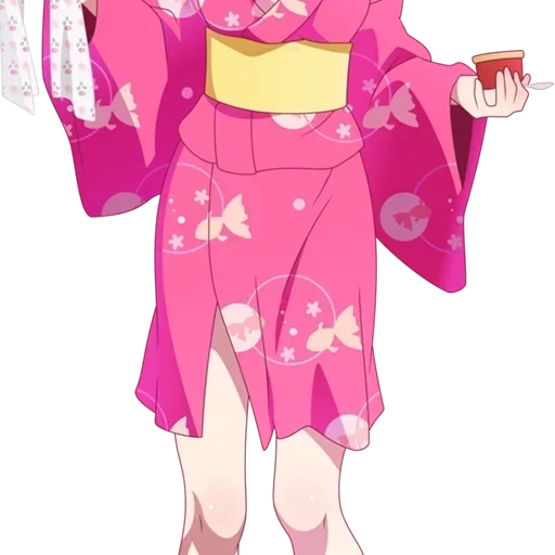 персонажи аниме, моногатари цукихи, сакура микото кимоно, сакура харуно кимоно