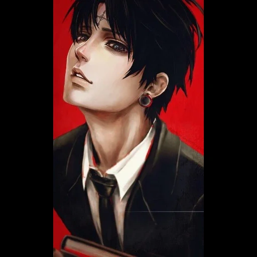 anime boy, anime art boy, art de kuro lucifer, anime art boy, personnage d'anime