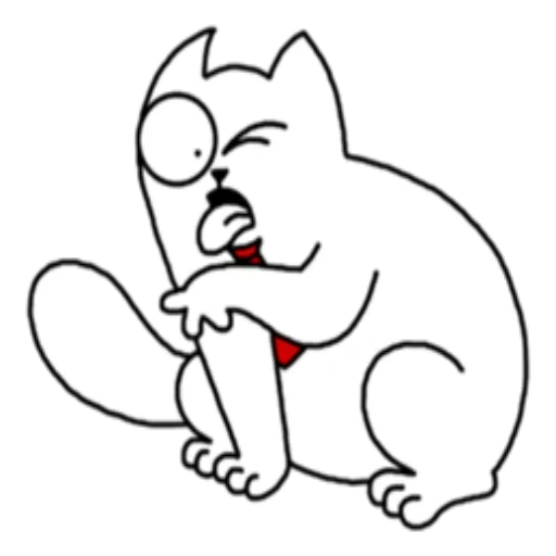 simmons cat, le chat de simon, croquis de simon cat, simon le chat peint, stickers simon le chat