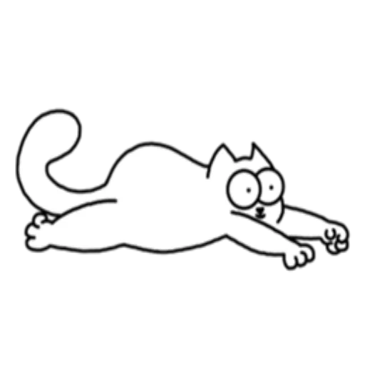 кот саймона, наклейка кот саймона, рисунки кота саймона, кот саймона раскраска, виниловая наклейка кот саймона