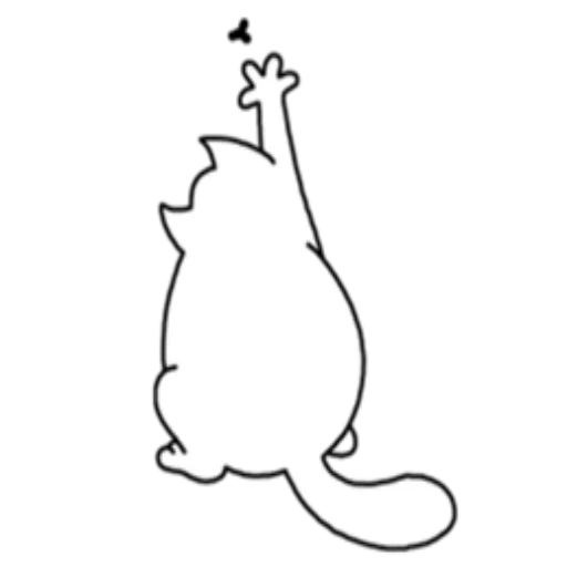 cat, cat, cat, side cat profile, simon cat sticker