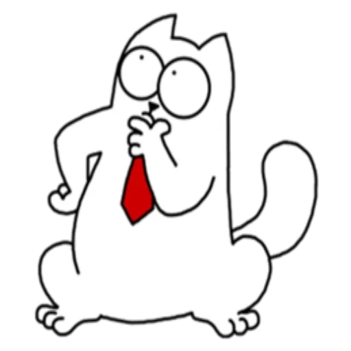 simon, il gatto di simon, cat simon clipart, cat simon srisovka, stick cat simon