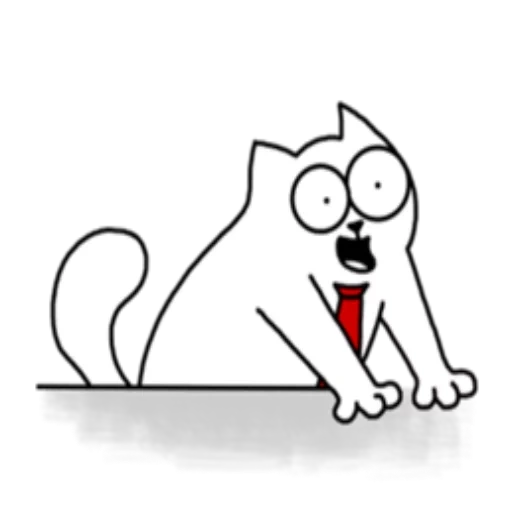 simon, simmons cat, simon's cat, simon sad cat, simon cat sticker