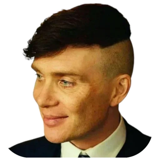thomas shelby, tommy's pointed mask hairstyle, sharp sun visor thomas shelby haircut, sharp sun visor thomas shelby hairstyle