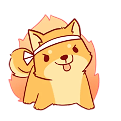 donut, lovely, shiba inu chibi