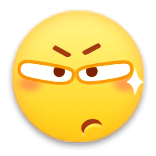 смайлик, emoji angry, злой смайлик, злой смайлик очками, универсальный аватар смайлик