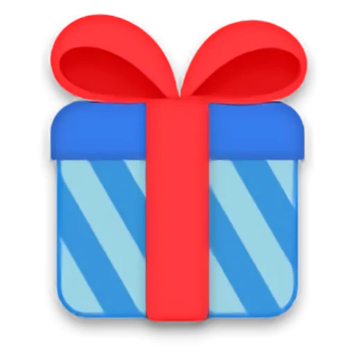 подарок, акция подарок, подарки иконка, подарок значок, иконка подарок голубого цвета
