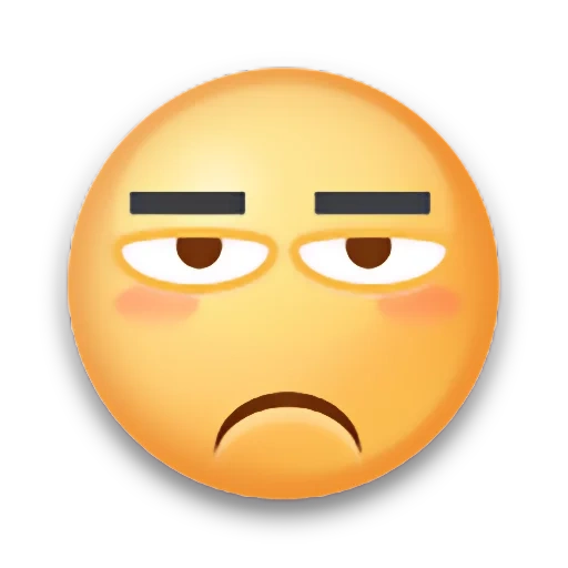 emoji, emoji drawings, emoji smileik, the suffering of emoji, a displeased emoticon