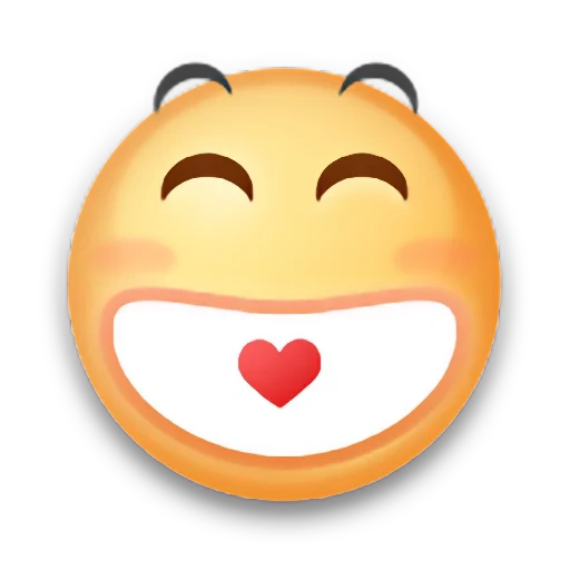 emoji, love emoji, émoticônes des emoji, le smiley est heureux, souriant souriant