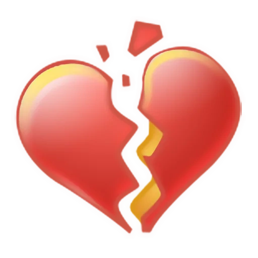 cœur, partie du corps, coeur brisé, emoji heart est une flèche, emoji est un cœur brisé