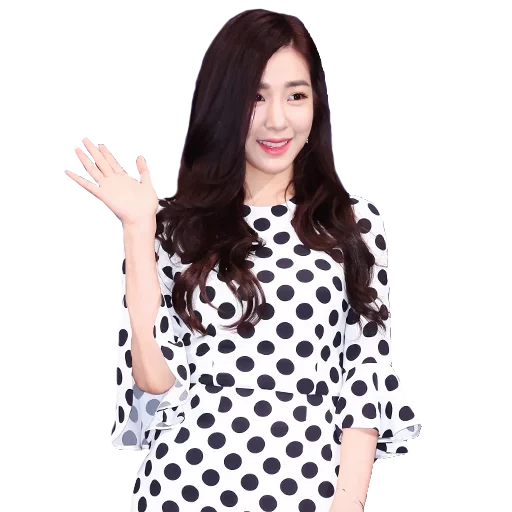asiático, moda coreana, camisa feminina, vestido preto ponto de onda branco, mulher de manga curta de pijama de ponto de onda