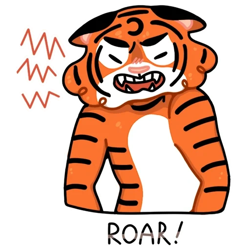 der tiger, tiger tiger, tiger head emotion