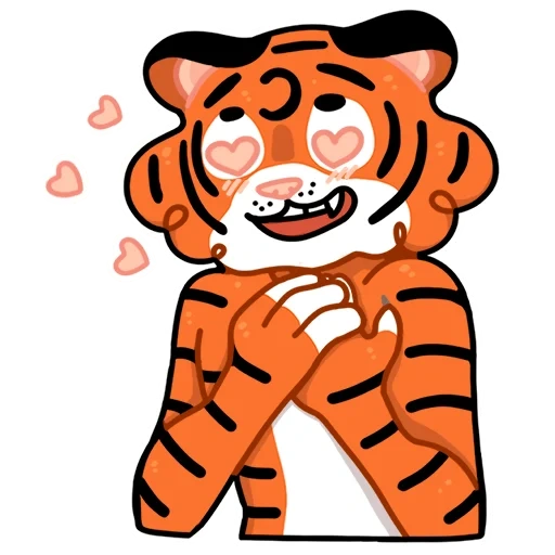 tigerok, tiger tigerok, cartoon tiger, sentimenti di tigre, tiger cartone carino