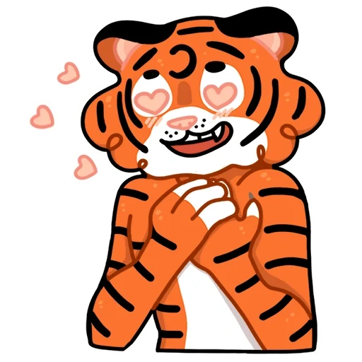 tigre, tigre tigre, tigre de desenho animado, emoção de cauda de tigre, cartoon tigre fofo